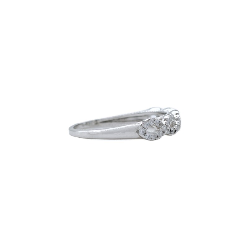Anillo Trenzado-Plata 925-Piedra Zirconia-AN4139 conpiedra