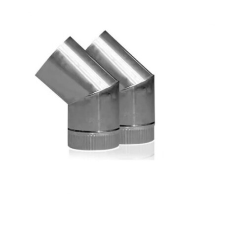 Codo Inoxidable 45° x 110mm (Par) Codo Inoxidable 45° x 110mm (Par)