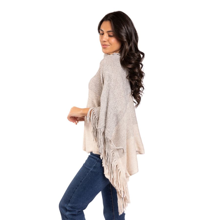 CHERRY PONCHO GREY