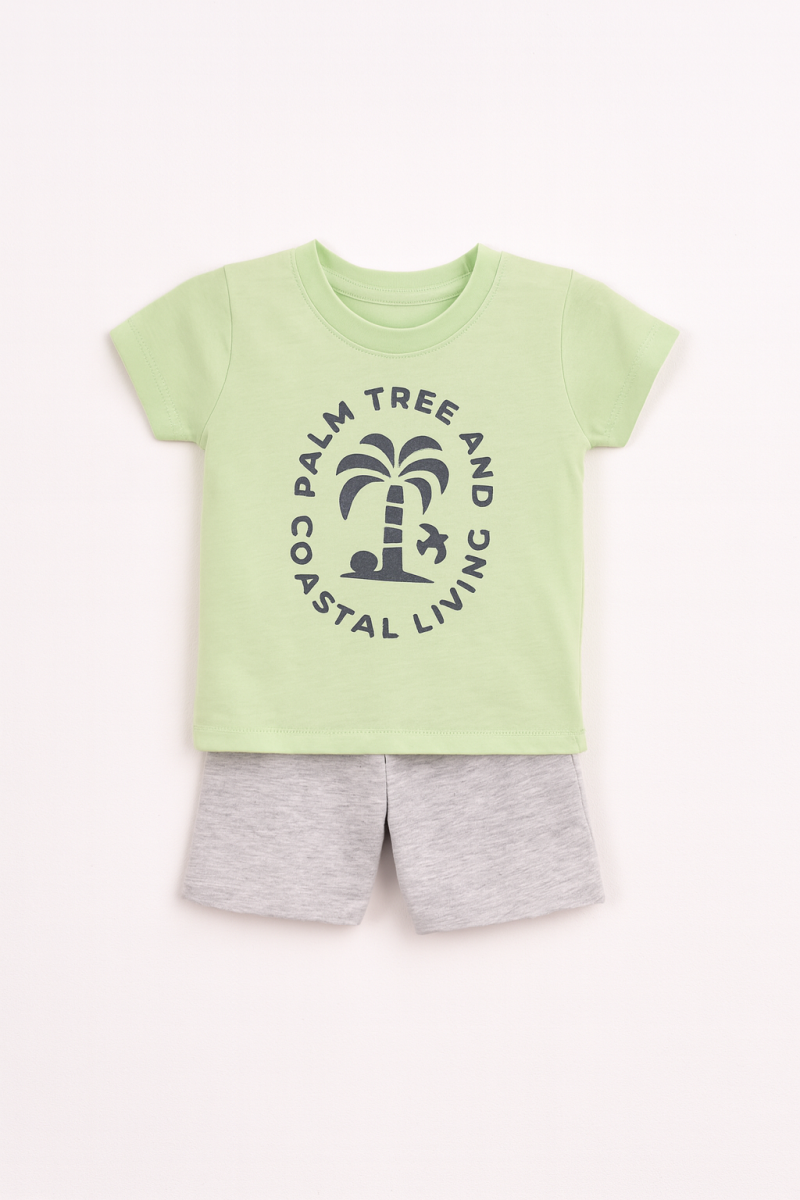 CONJUNTO REMERA + SHORT GUIU - VERDE 