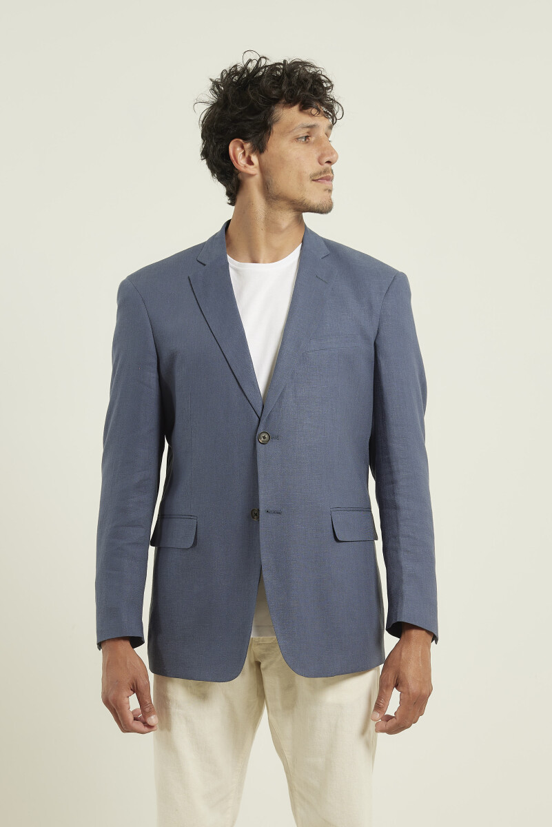 SACO HARRINGTON LABEL - Azul 