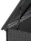 Baúl para guardar almohadones YDERUP A133xA64xP55 negro Baúl para guardar almohadones YDERUP A133xA64xP55 negro