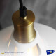 Lampara Colgante De Techo Metal Nordica Blanco Negro Luz Blanco