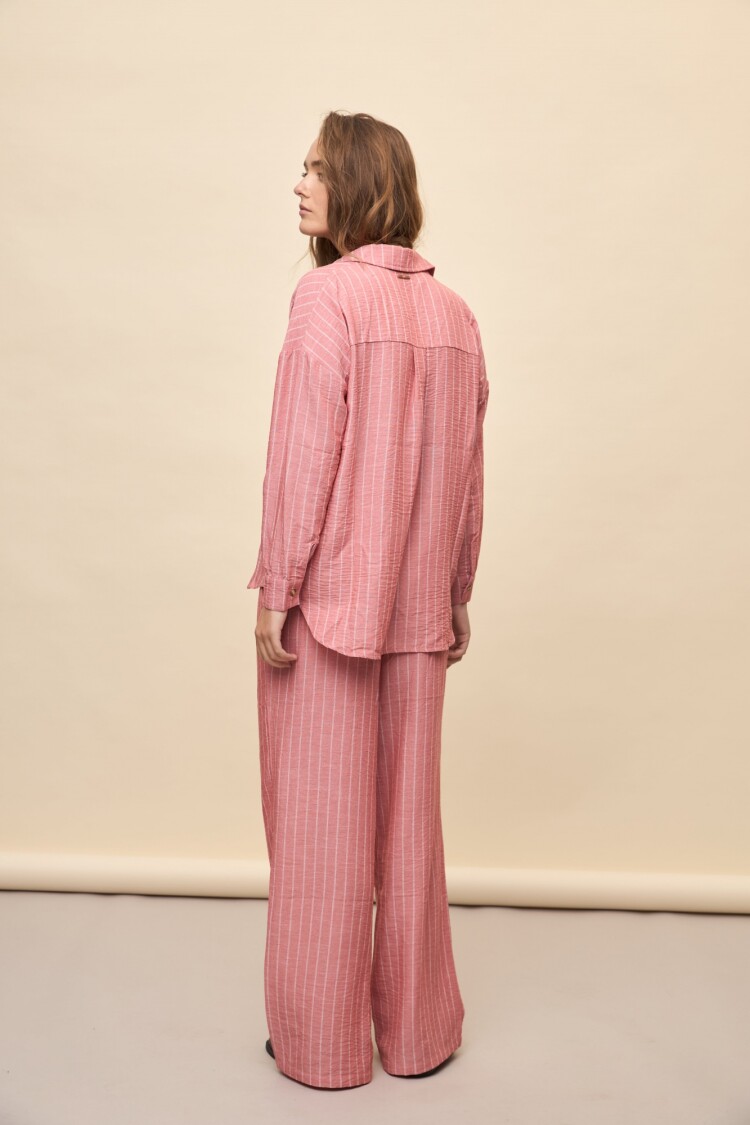 CAMISA SAUZAL STRIPED Rojo