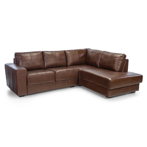 Sillón Lux - 3 Cuerpos Caramelo - Chaise izquierdo
