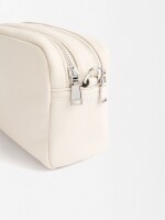 Bolso Bandolera Con Cierre Doble crudo