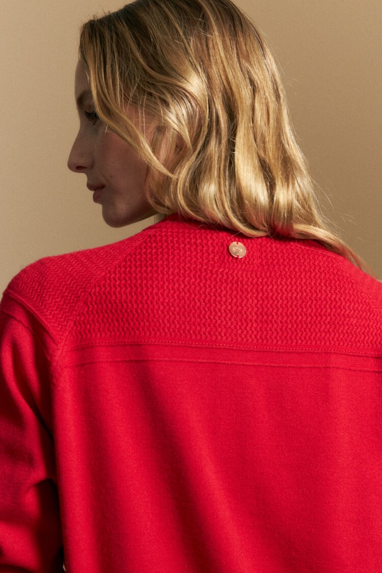 CARDIGAN JUSTIN Rojo