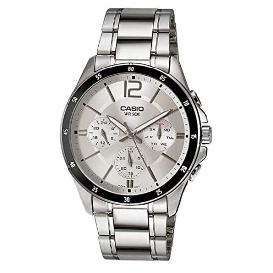 Reloj Casio MTP1374D-7AVDF Clásico Acero Inoxidable Plata 0