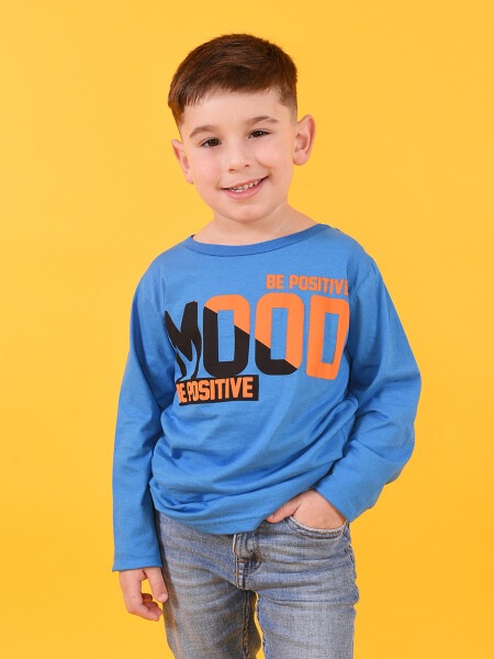 REMERA POSITIVE MOOD AZUL