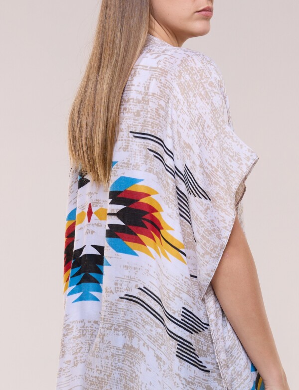 Kimono Tribal MULTI/BEIGE