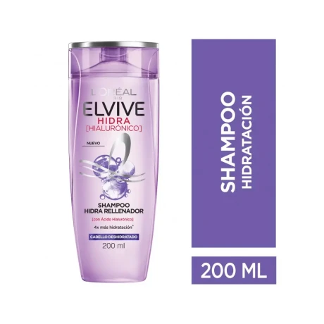 Shampoo L'Oréal Paris Elvive Hyaluronico 200ml Shampoo L'Oréal Paris Elvive Hyaluronico 200ml