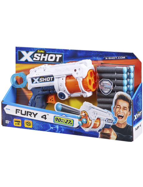 Lanzador de dardos Zuru X-Shot Excel Fury 4 con 16 dardos Lanzador de dardos Zuru X-Shot Excel Fury 4 con 16 dardos