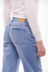 JEAN TATI WIDE LEG AZUL MEDIO