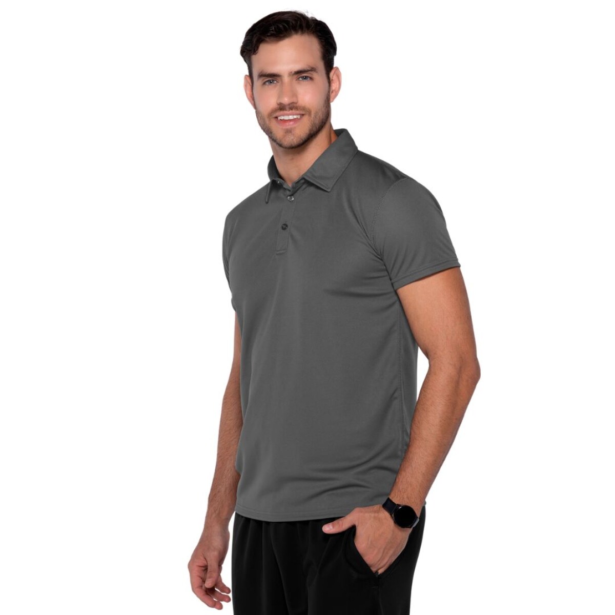 Remera chomba dry fit - Carbón 
