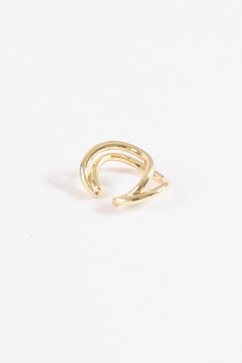Earcuff wavy dorado