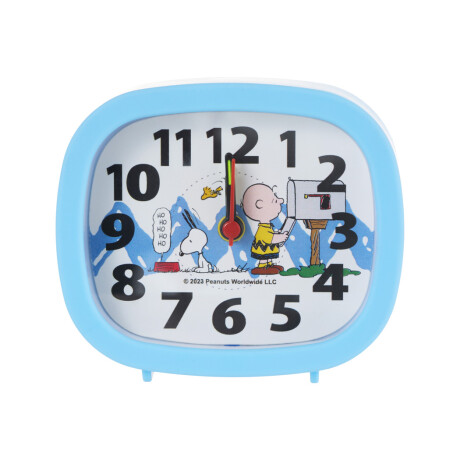 Reloj alarma Snoopy celeste