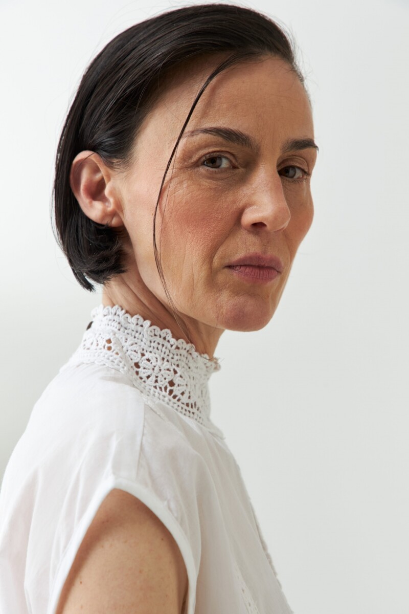 Blusa romántica con puntillas blanco