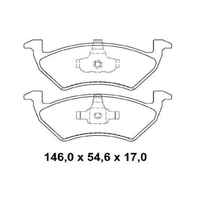JUEGO DE PASTILLAS DE FRENO GOL / SAVEIRO G6 13/... CERAMICAS Juego De Pastillas De Freno Gol / Saveiro G6 13/... Ceramicas
