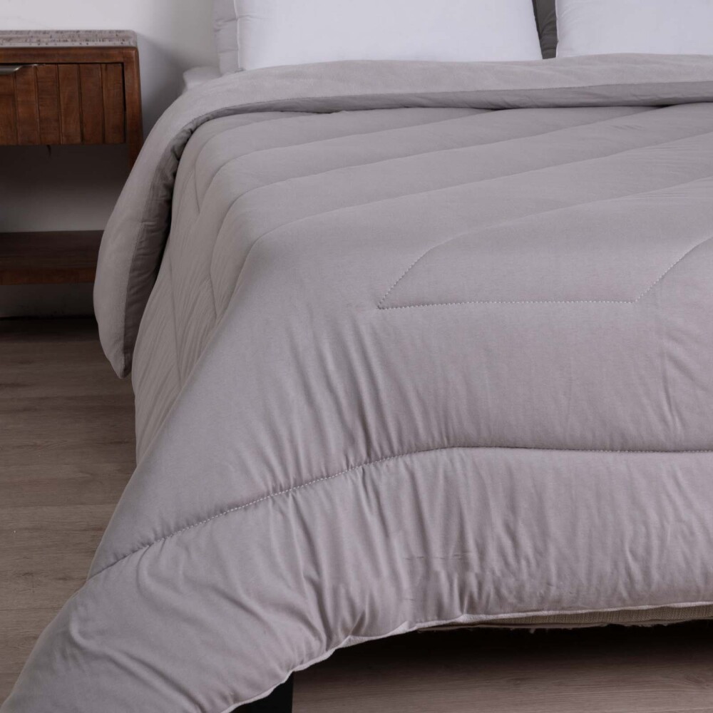 ACOLCHADO QUEEN ALGODON MARRON BLEND TAUPE