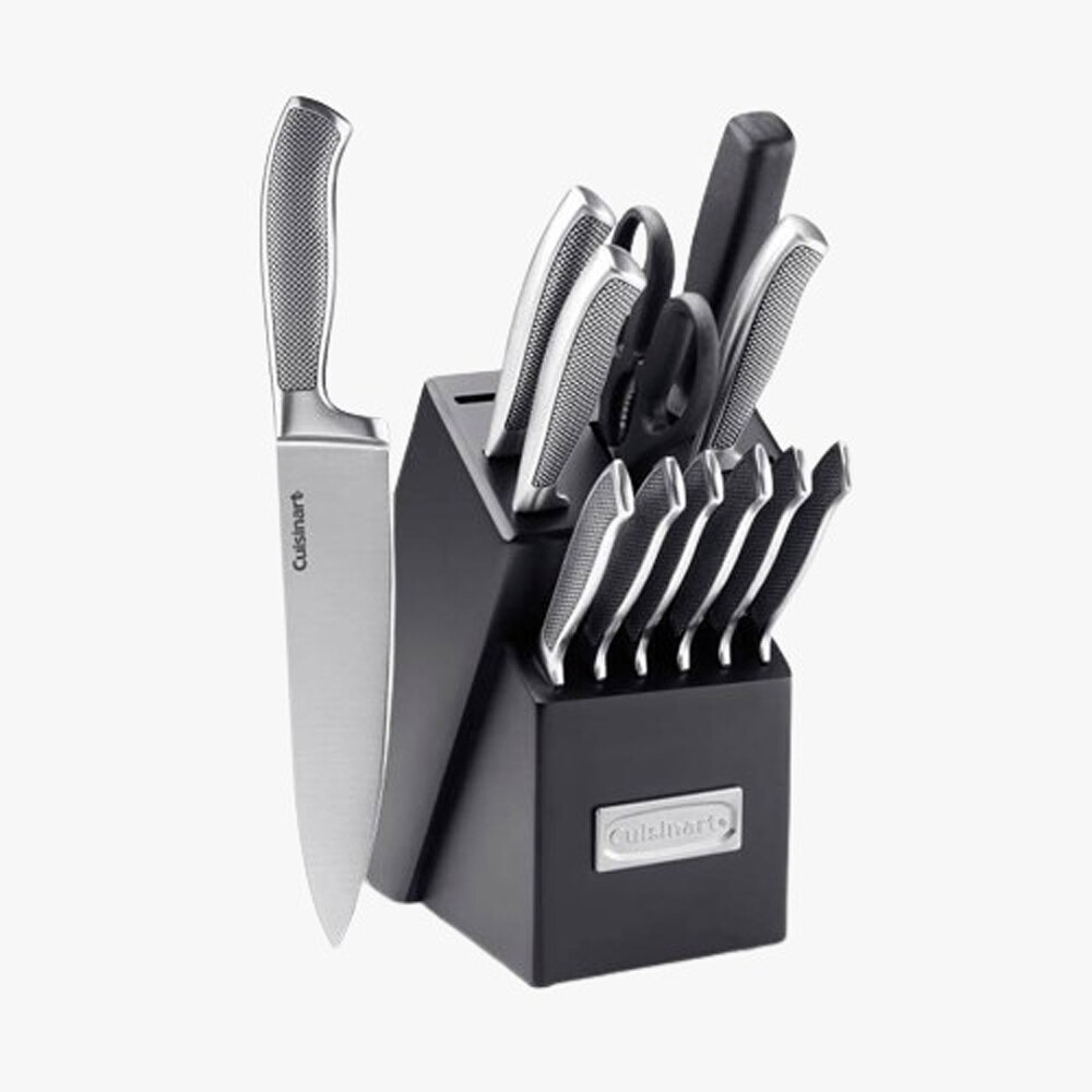 Cuisinart® JUEGO DE CUCHILLOS DE ACERO INOXIDABLE CON BLOQUE DE 13 PIEZAS N/A