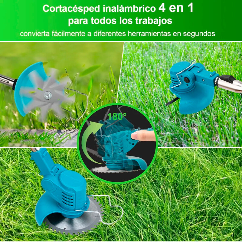 Bordeadora Inalámbrica Con 2 Baterías Litio 21v + Cargador Bordeadora Inalámbrica Con 2 Baterías Litio 21v + Cargador