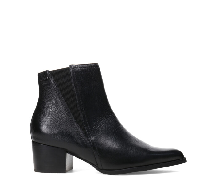 Botas de Mujer Bottero Caña Baja de Cuero Negro