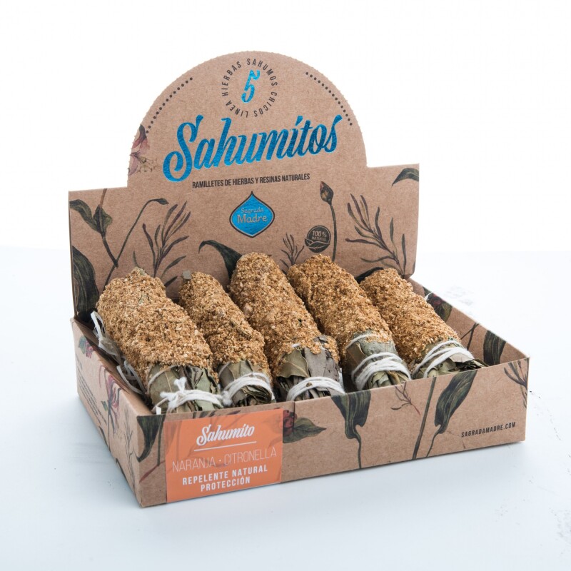 SAHUMITOS SAGRADA MADRE X5 Naranja/citronella