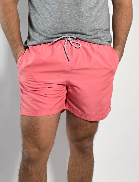 Short de baño liso Salvo Coral