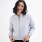 Campera felpa bomber gris