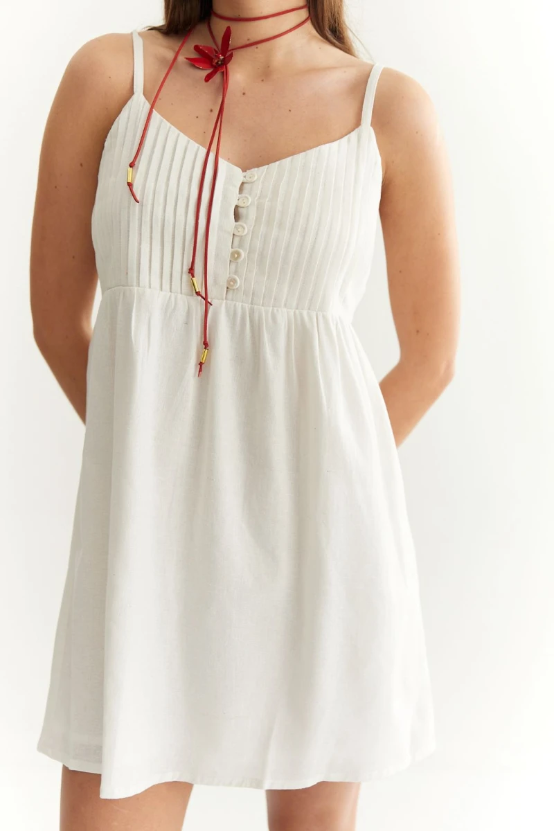 Vestido Oasis  blanco m