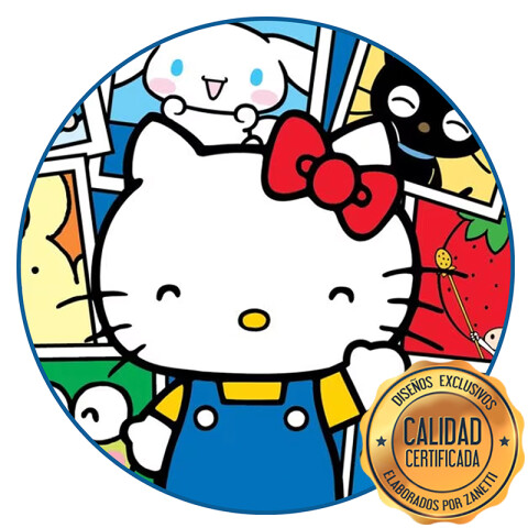 Lámina Hello Kitty Colores Circ.