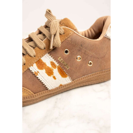 Zapatilla Gamuza Vaca Marron