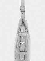 Bolso Estilo Hobo Efecto Piel gris