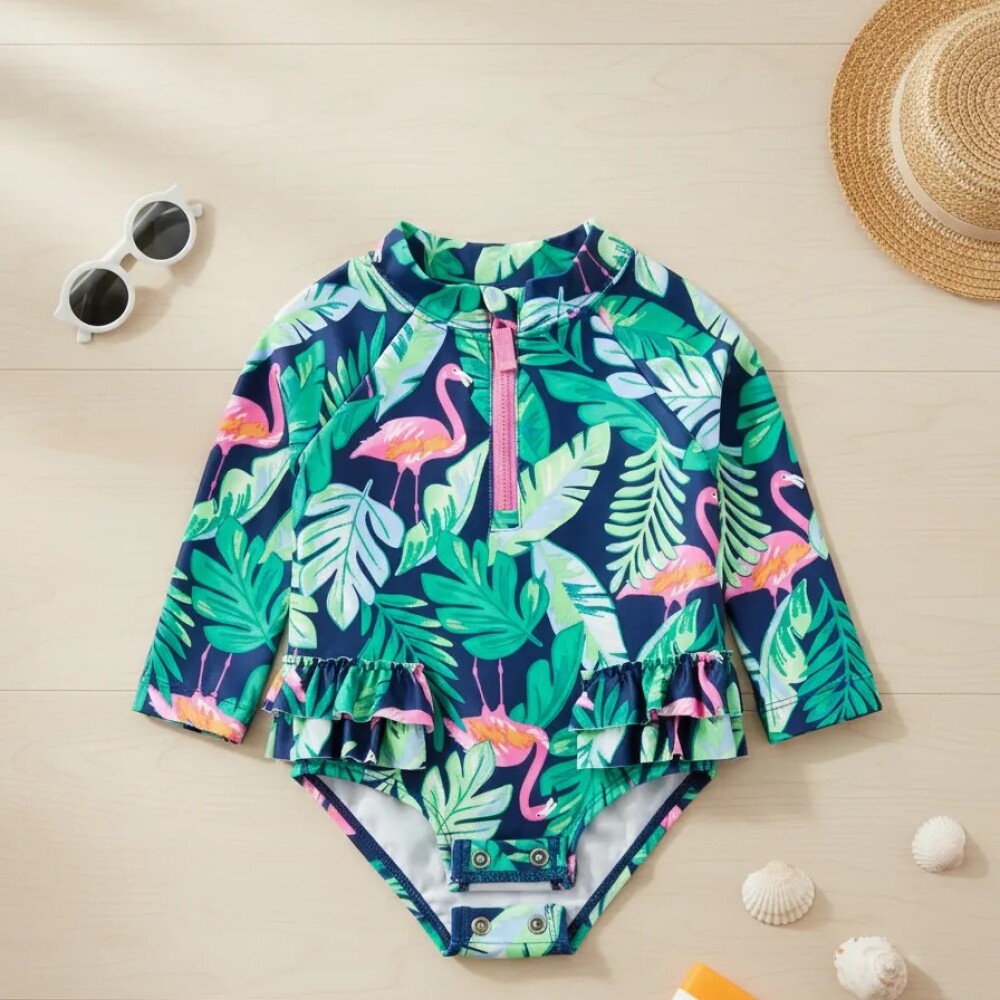 Traje de baño con filtro UV carters summer navy flamencos