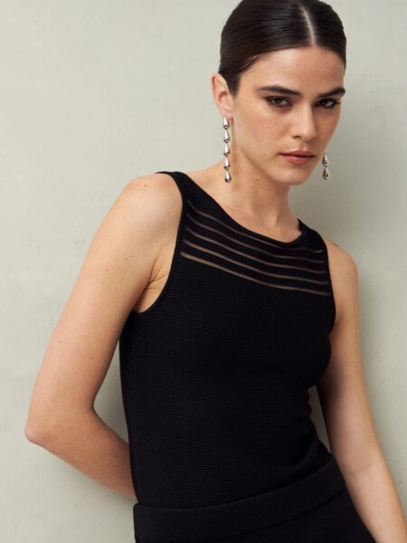 MUSCULOSA D.CASSIN LULU NEGRO