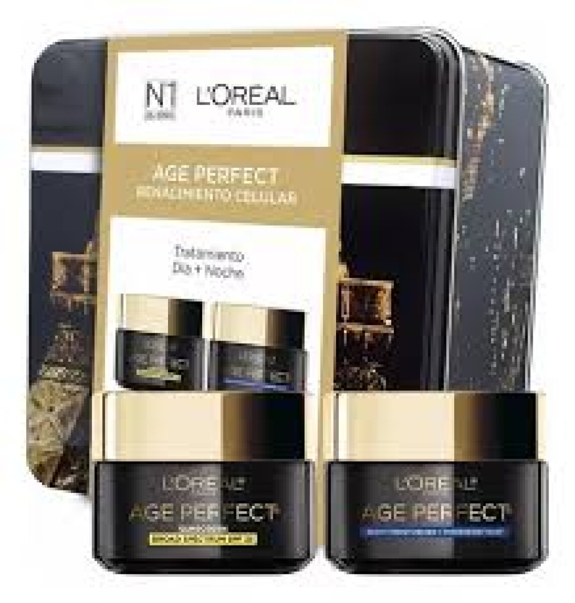 Set Loreal Paris Age Perfect Renacimiento Celular (Dia + Noche + Lata) 