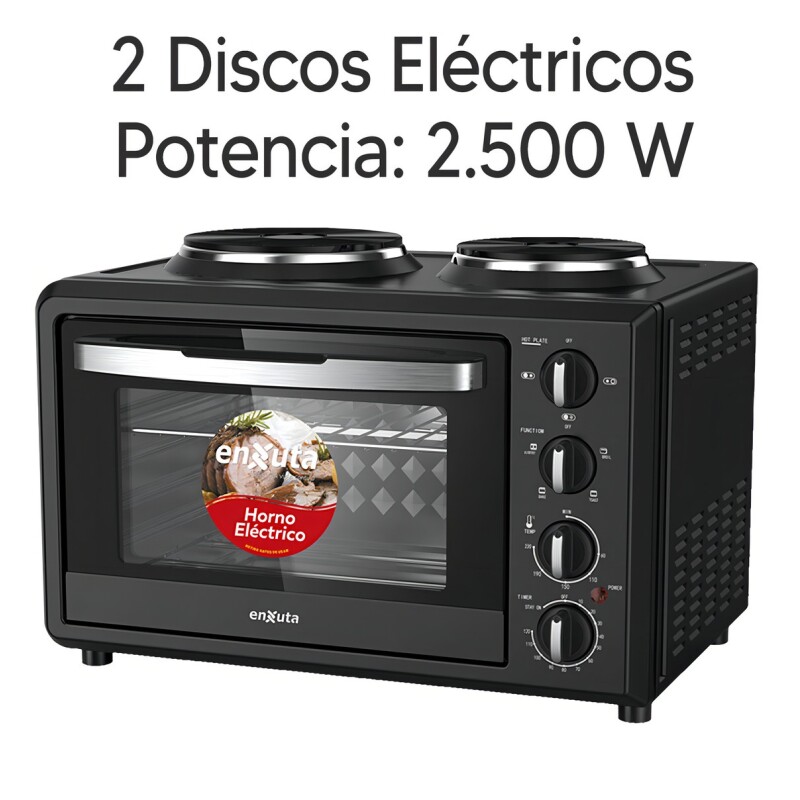 Horno Electrico Enxuta Con 2 Discos 32lts Horno Electrico Enxuta Con 2 Discos 32lts