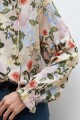 Blusa estampa floral multicolor