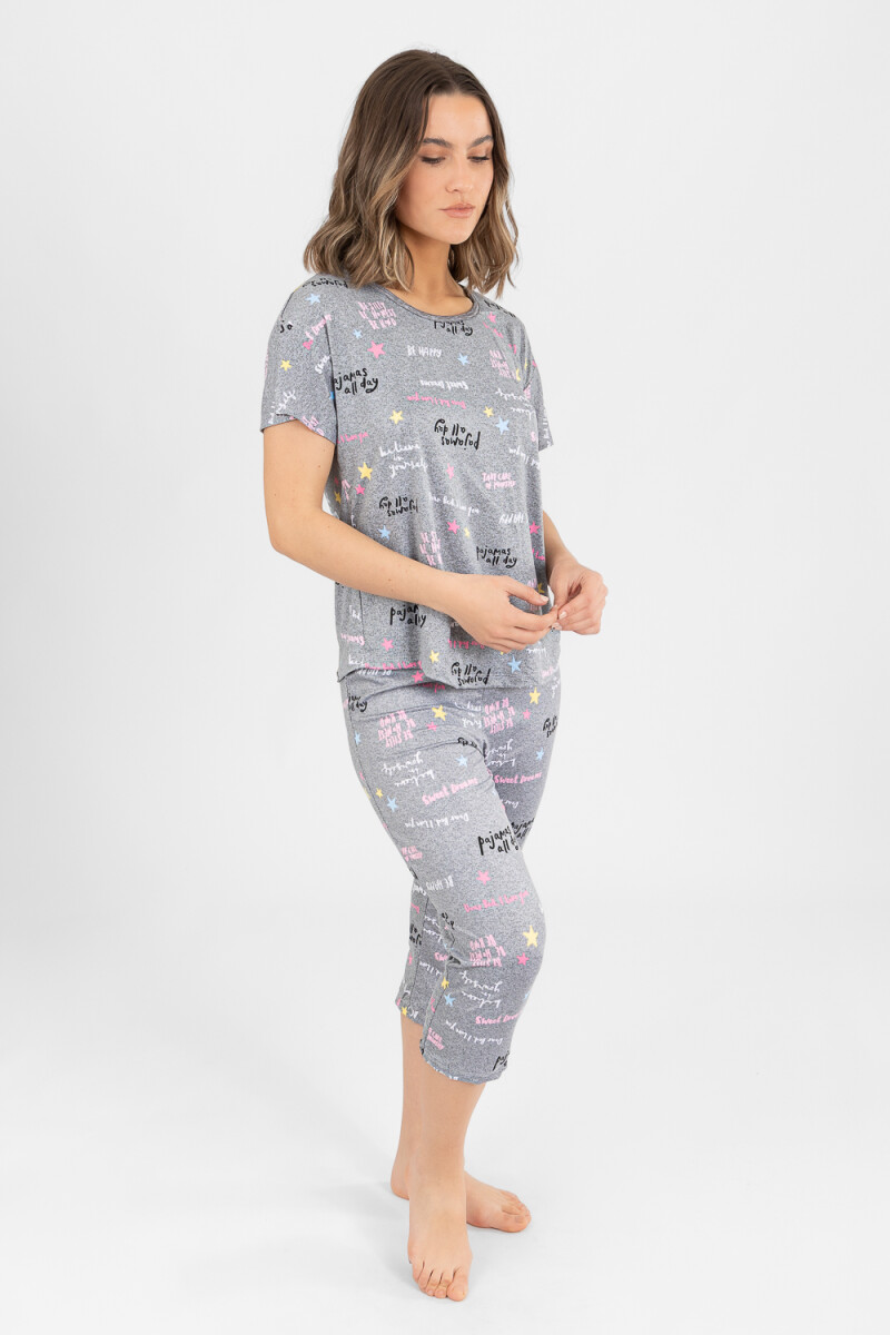 Pijama victoria Gris melange