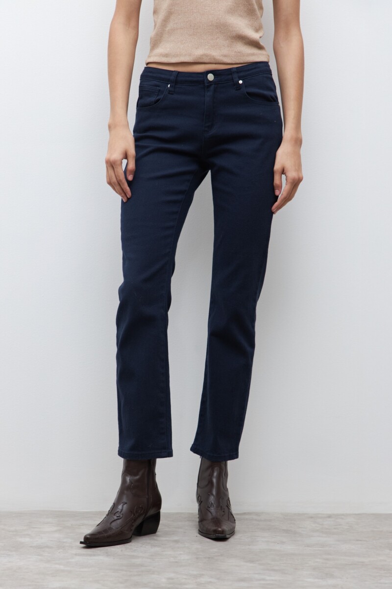 Pantalón recto Amy azul marino