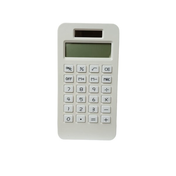 Calculadora solar mini blanco