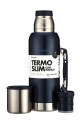 TERRANO TERMO NEW SLIM C/MANIJA+BOTA Azul Metal