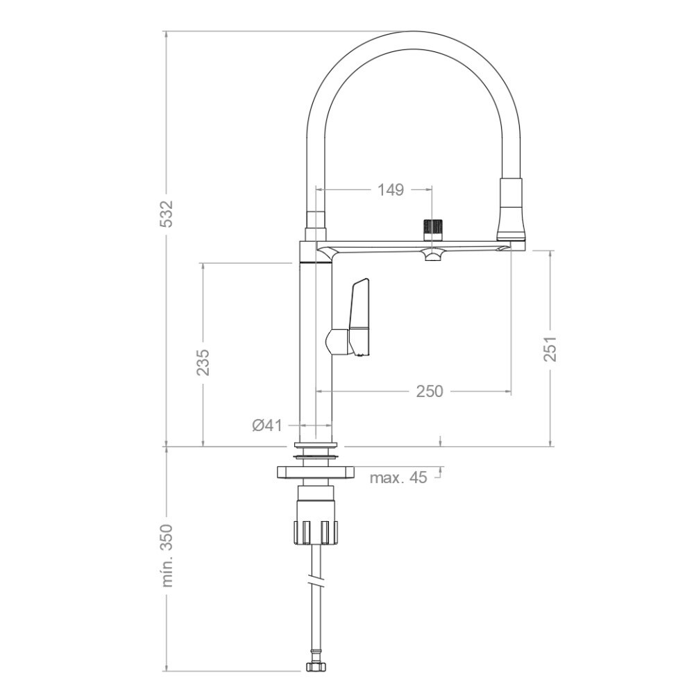 GRIFERÍA DE COCINA NEGROMATE OSMOSIS FLEX SA898801MCNM Grifería De Cocina Negromate Osmosis Flex Sa898801mcnm