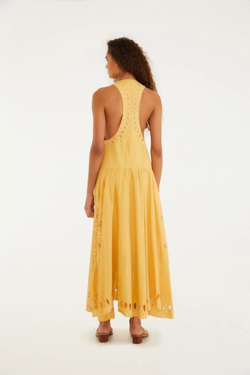 VESTIDO LARGO Amarillo