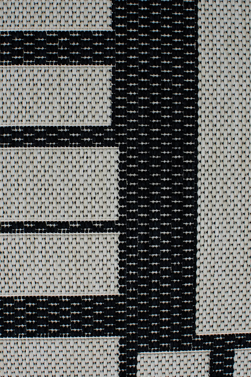 LINEO ALFOMBRA LINEO LIN/B162/9H08/ 160X230 BLACK/WOOL