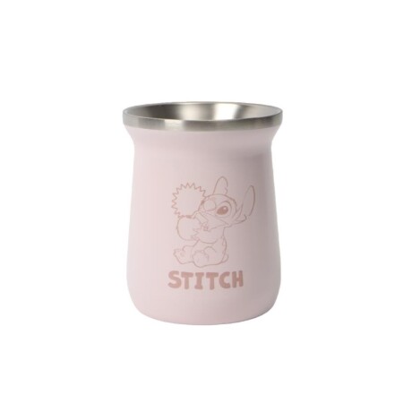 MATE ACERO INOXIDABLE STICH DLS7207 236ML Universo Binario ROSADO