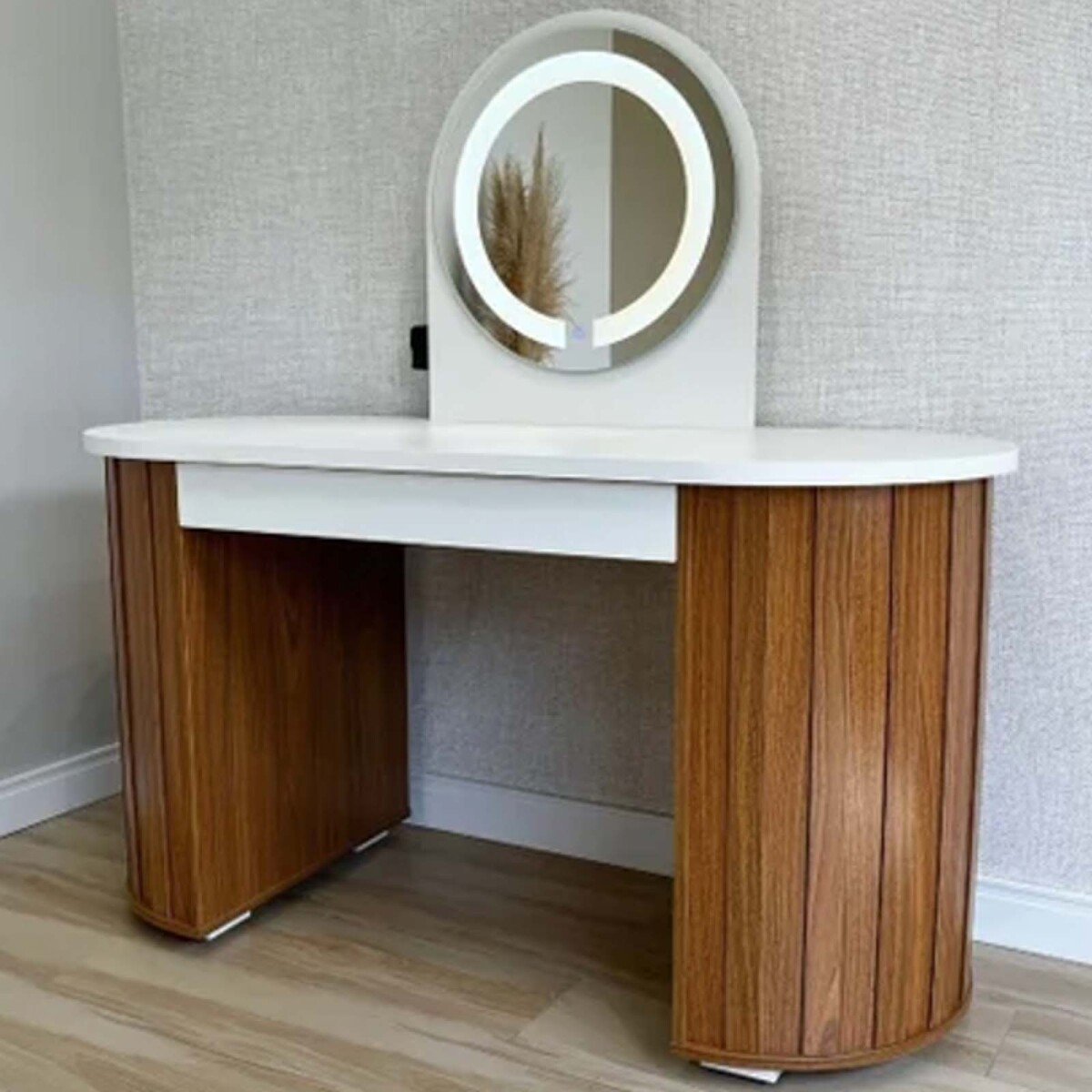 ESCRITORIO TOCADOR C/LUZ - MDF MARRON VANITY 