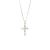Conjunto Cruz - Plata 925 - Piedra Nácar- CJ3009 Conpiedra