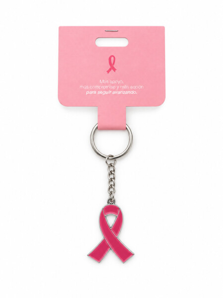 LLAVERO LAZO OCTUBRE ROSA ROSADO