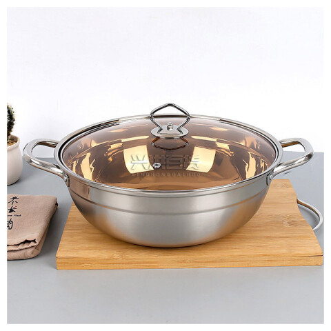 Olla de acero inoxidable con tapa Ø30 cm Olla De Acero Inoxidable Con Tapa ø30 Cm